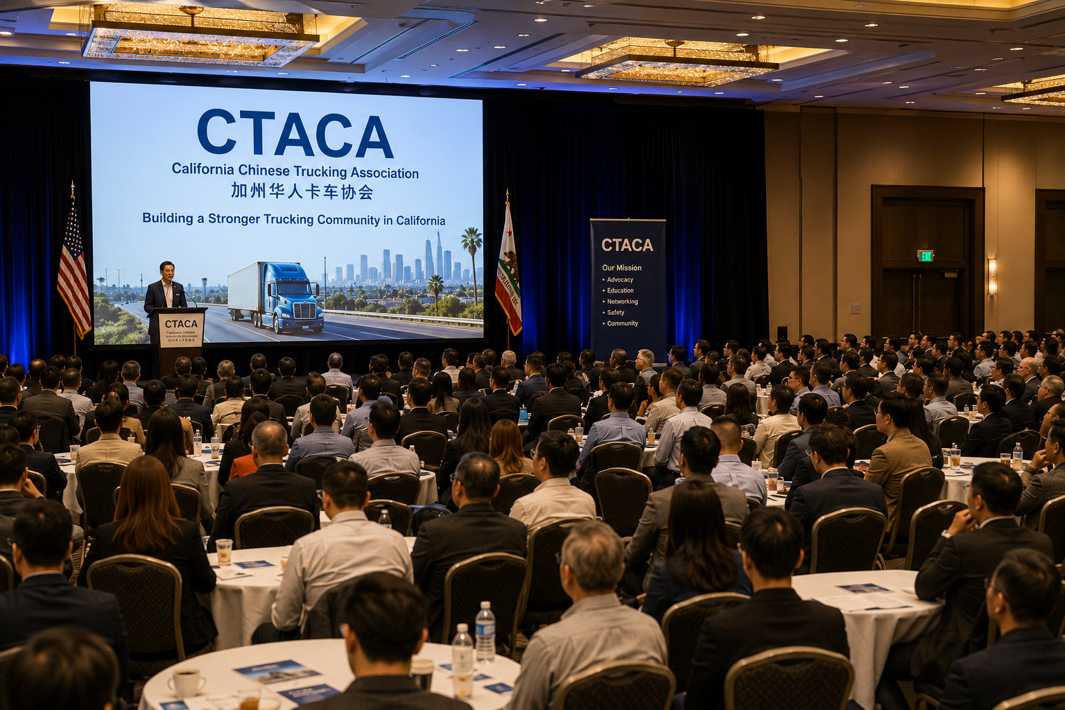 CTAC founding event in a hotel ballroom