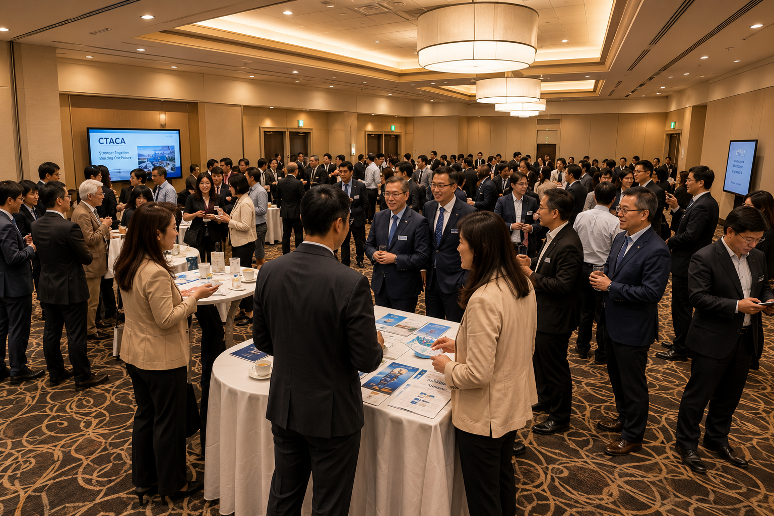 Members networking at a CTAC community event